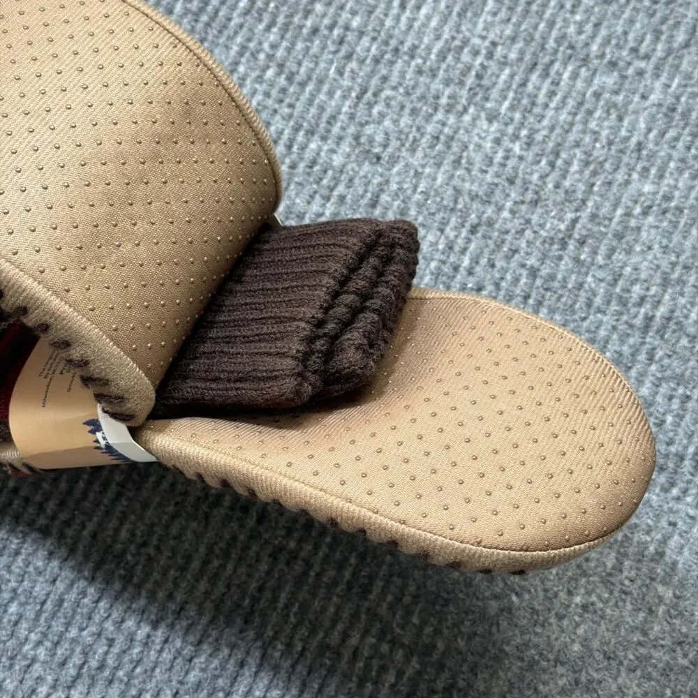 MUK LUKS Mens Slipper Socks L/XL Shoe Size 11/13 Non-Slip Warm Comfortable NEW